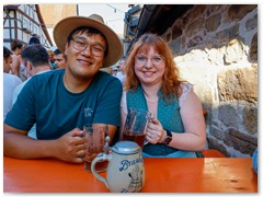 Unsere Bierprinzessin mit Freund ist auch da!