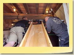 Rutsche für die Malzsäcke