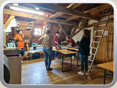 Fleißige Küchenhelferinnen