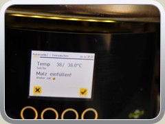 Auf der kleinen Anlage wird Weizenbier gebraut