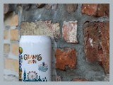 Dekoration sogar in der Außenmauer