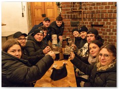 Unser Vorstand + Nachwuchs im Brauhaus
