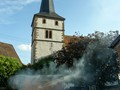 Bratwurststand raucht