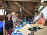 Das Küchenteam in der Vorbereitung