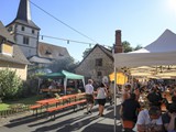 Fest Nachmittag: auch die warmen Plätze füllen sich