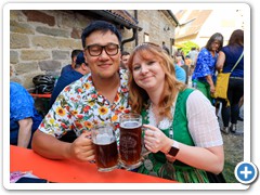 Unsere Bierprinzessin Kerstin mit Freund