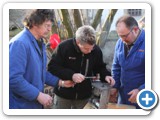 und schon um 8 Uhr Reparatur am Grill