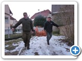 Sehr früh am Morgen kommt das Überraschungsessen
