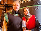 Besuch in Mittelaltertracht